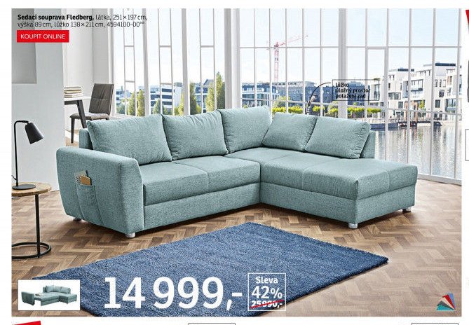 Sedací souprava Fledberg - ASKO akcniletaky.com