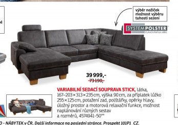 Variabilní sedací souprava Stick - ASKO akcniletaky.com
