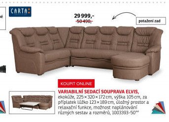 Variabilní sedací souprava ELVIS - ASKO akcniletaky.com