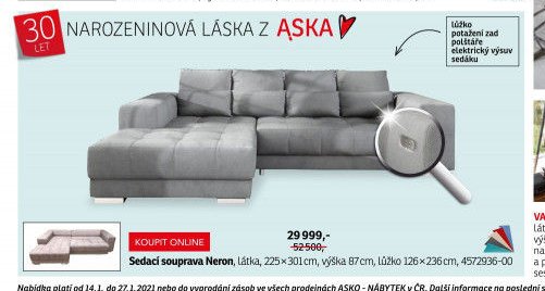 Sedací souprava Neron - ASKO akcniletaky.com