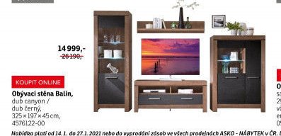 Obývací stěna Balín - ASKO akcniletaky.com