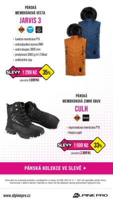 akční leták ALPINE PRO 14.1.2021-25.1.2021