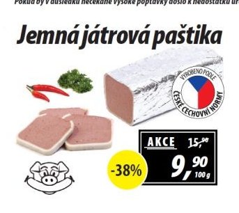 Jemná játrová paštika
