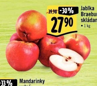 Jablka Braeburn skládaná