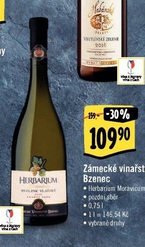 Zámecké vinařství Bzenec Herbarium Moravicum