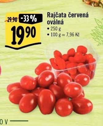 Rajčata červená oválná