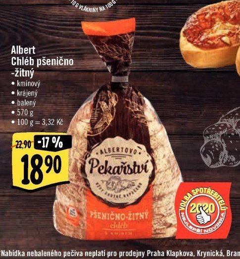 Albert Chléb pšenično-žitný
