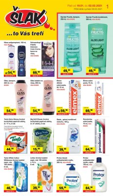 akční leták Šlak drogerie 19.1.2021-2.2.2021