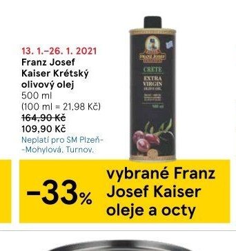 Franz Josef Kaiser Krétský olivový olej 500 ml