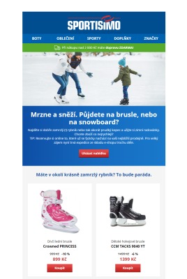 akční leták Sportisimo 17.1.2021-22.1.2021