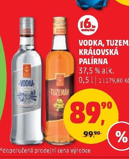 Vodka, Tuzemák Královská palírna