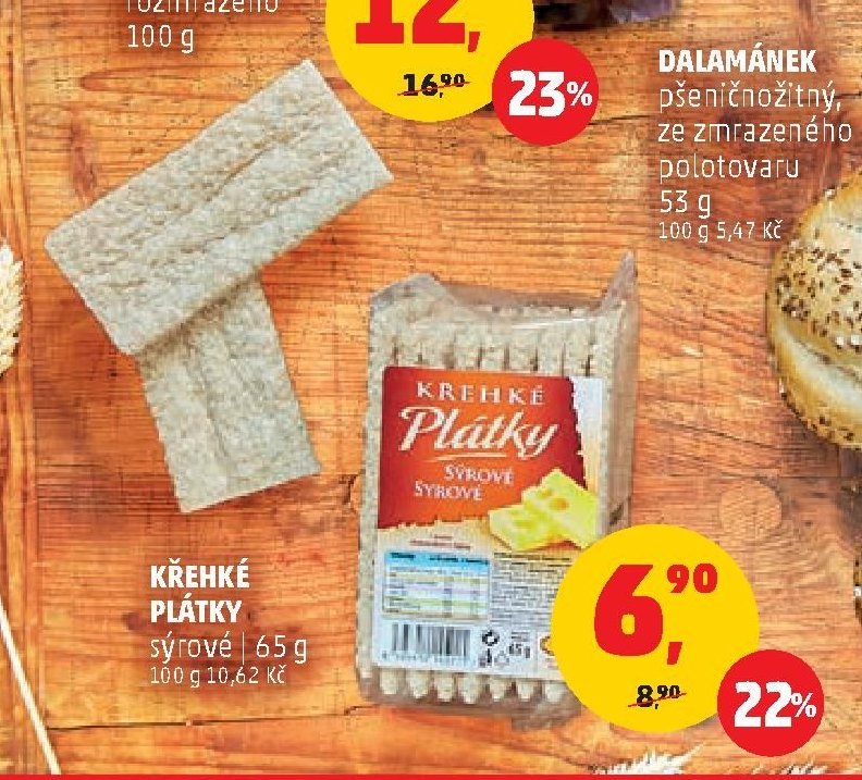 KŘEHKÉ PLÁTKY SÝROVÉ