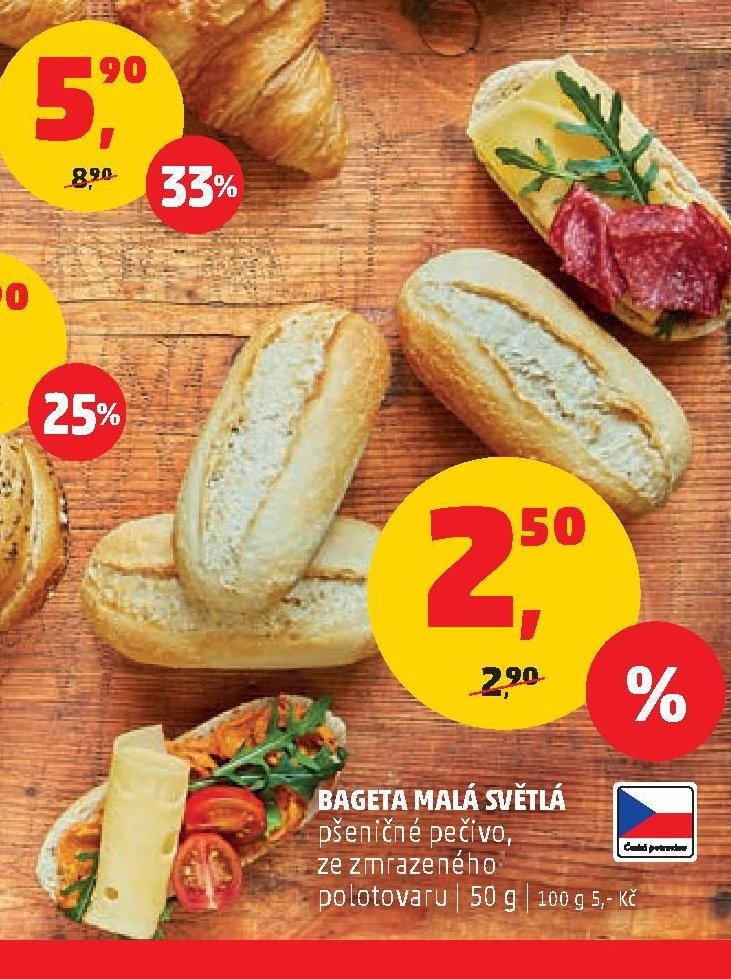 BAGETA MALÁ SVĚTLÁ