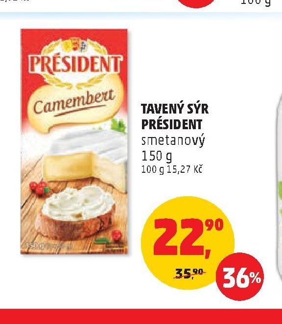 Président Tavený sýr