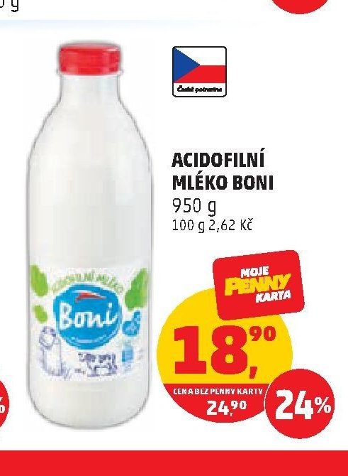 Boni Acidofilní mléko