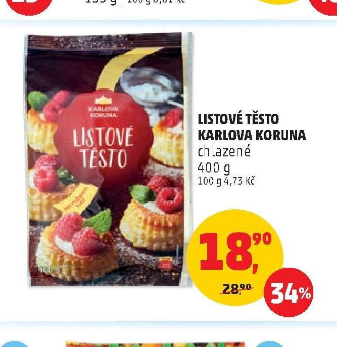 Listové těsto Karlova Koruna