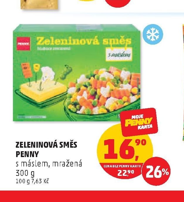 Zeleninová směs Penny s máslem