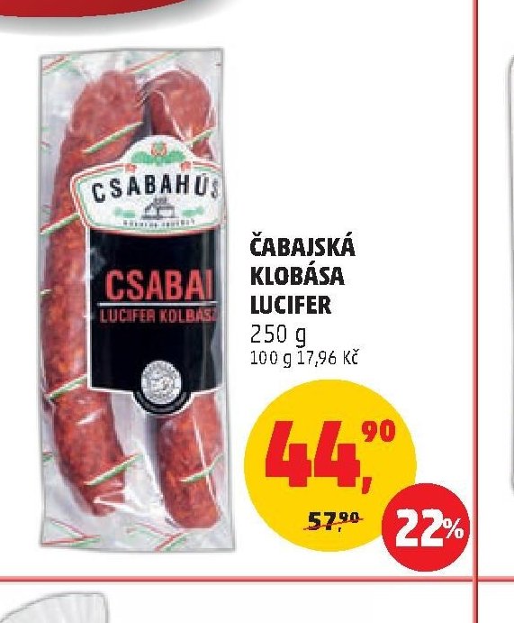 Čabajská klobása Lucifer 250 g
