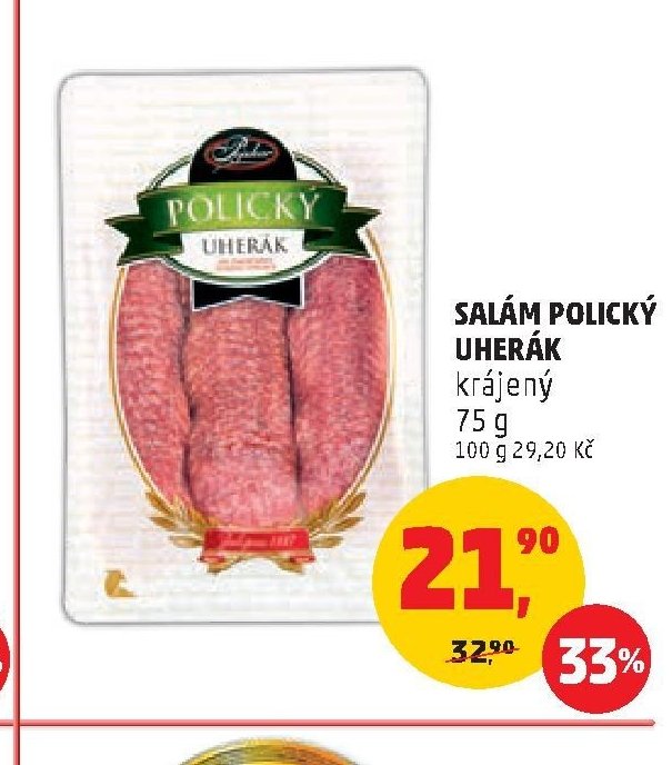 Salám Polický Uherák krájený 75 g
