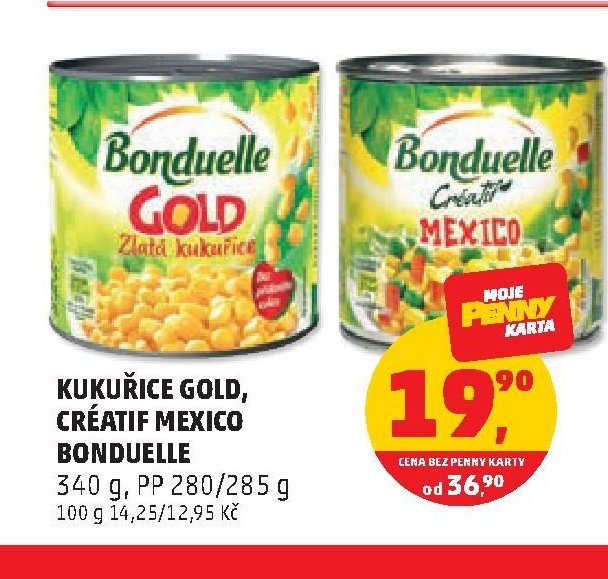Kukuřice Gold, Créatif Mexico Bonduelle 340 g