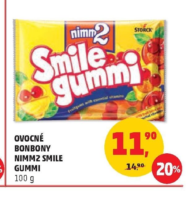 Ovocné bonbony nimm2 Smile Gummi