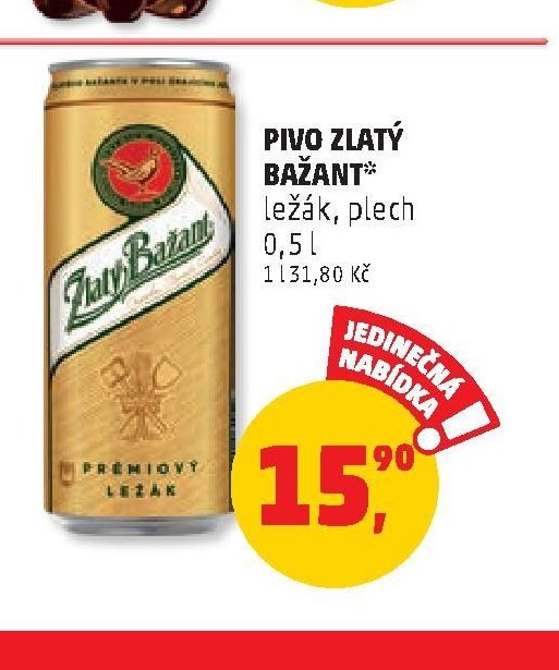 Pivo Zlatý Bažant