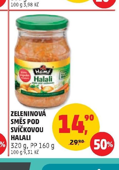 Zeleninová směs pod svíčkovou Halali