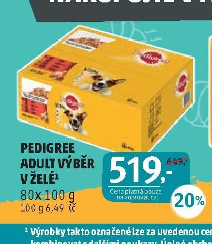 Pedigree Adult výběr v želé