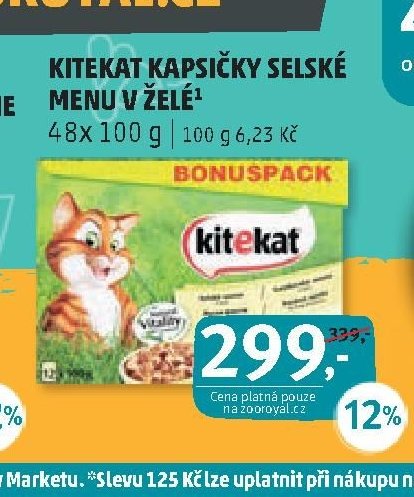 Kitekat kapsičky selské menu v želé