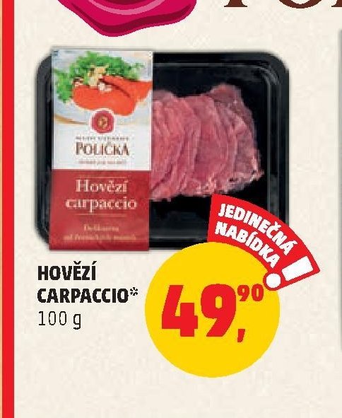 HOVĚZÍ CARPACCIO