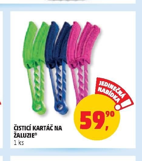 ČISTICÍ KARTÁČ NA ŽALUZIE