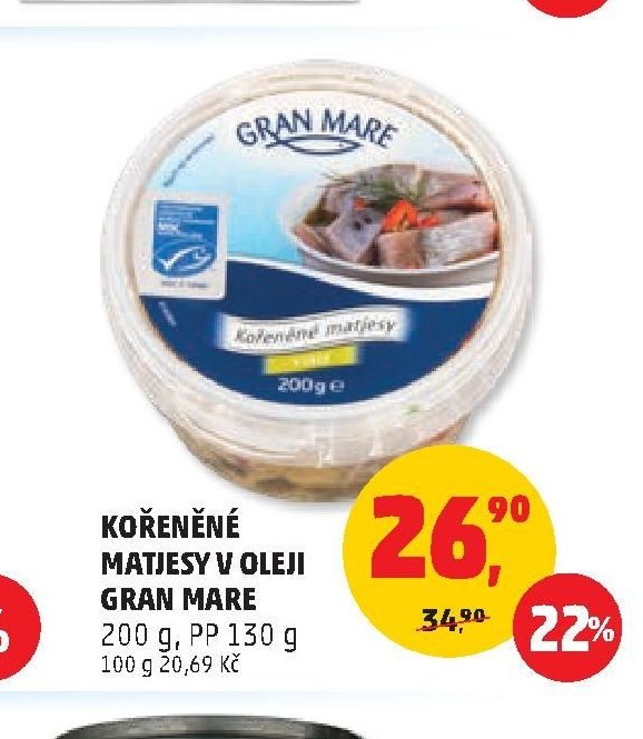 Kořeněné matjesy v oleji Gran Mare