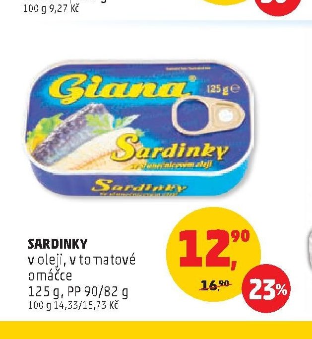Sardinky v oleji, v tomatové omáčce