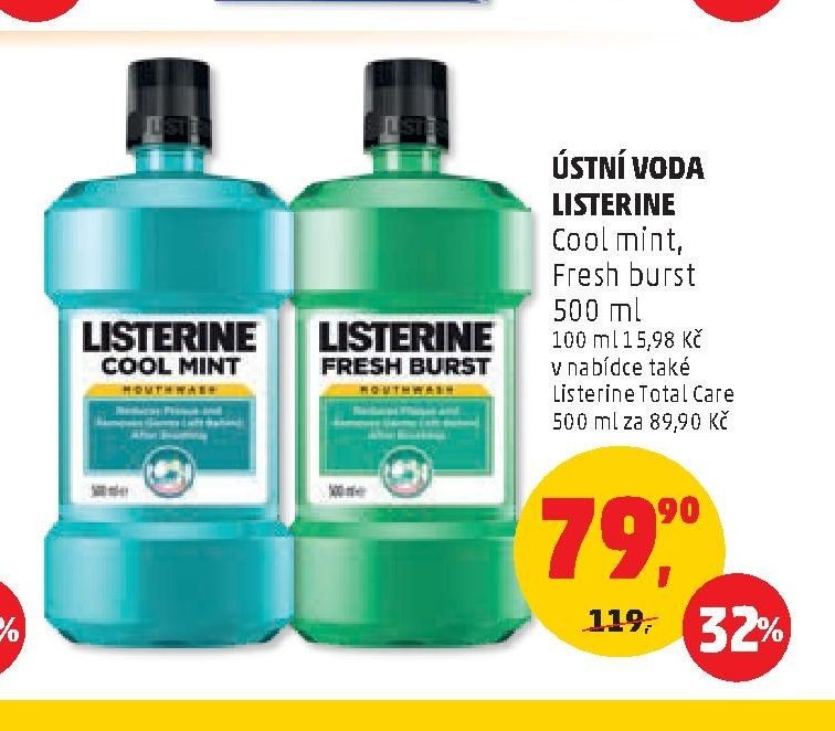 ÚSTNÍ VODA LISTERINE