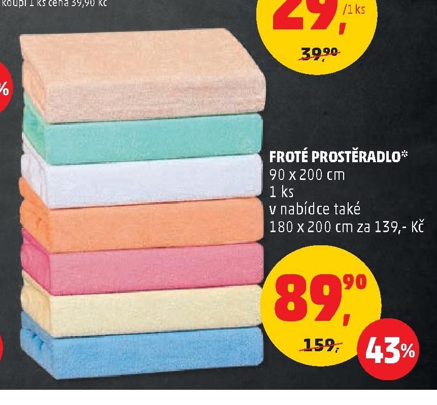 FROTÉ PROSTĚRADLO*