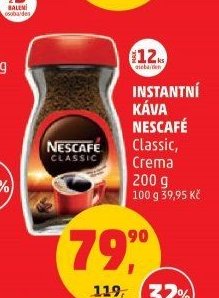 Instantní káva Nescafé Classic, Crema 200 g