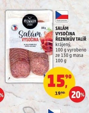 SALÁM VYSOČINA ŘEZNÍKŮV TALÍŘ