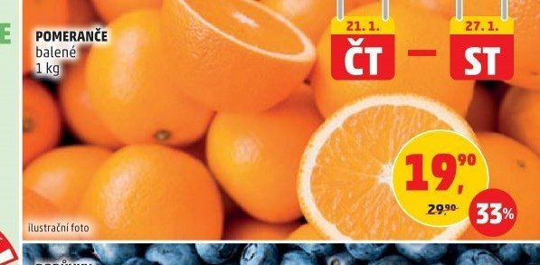 POMERANČE balené 1 kg