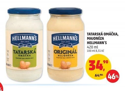 Tatarská omáčka, Majonéza Hellmann's