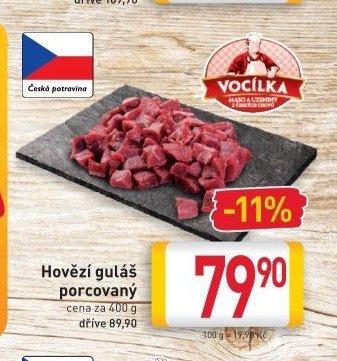 Hovězí guláš porcovaný