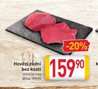 Hovězí zadní bez kosti
