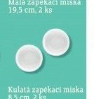 Kulatá zapékací miska 8,5 cm, 2 ks