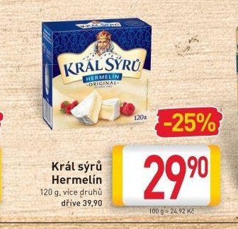 Král sýrů Hermelín