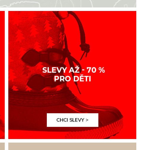 Slevy až -70 % pro děti