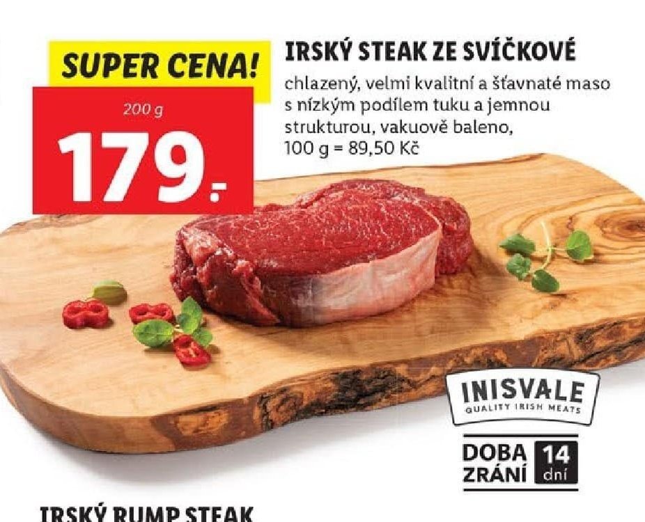 Irský steak ze svíčkové