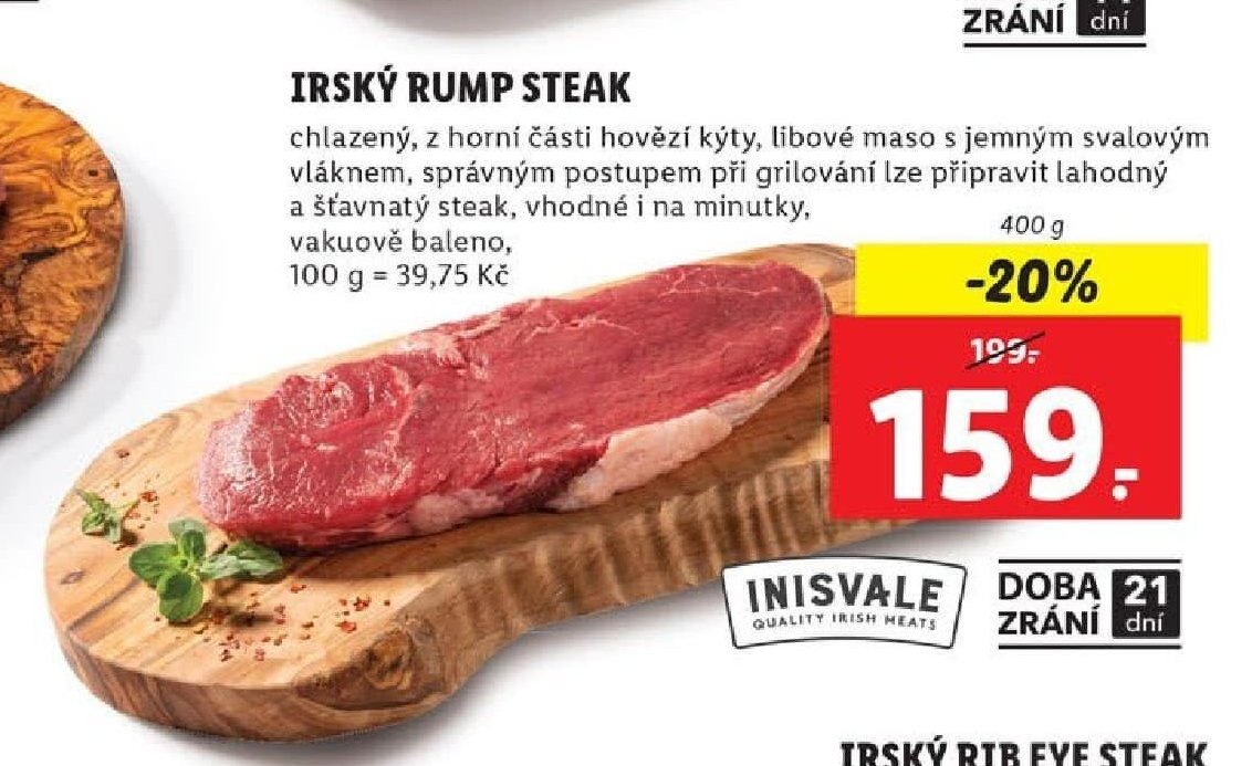 Irský rump steak
