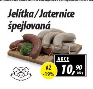 Jelítka/Jaternice špejlovaná