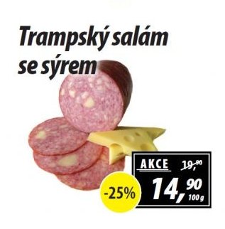 Trampský salám se sýrem