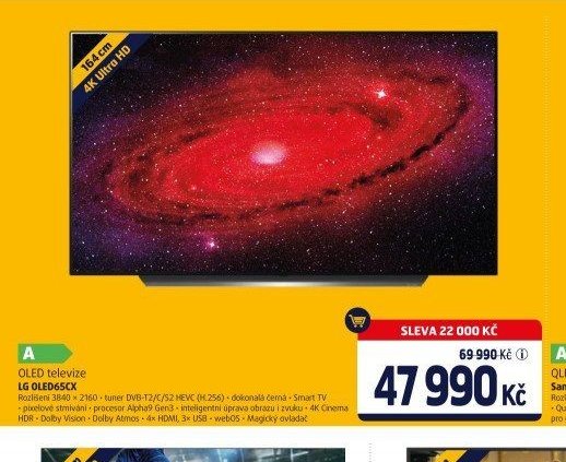 OLED televize LG OLED65CX