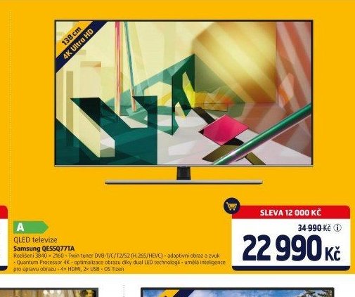 QLED televize Samsung QE55Q77TA